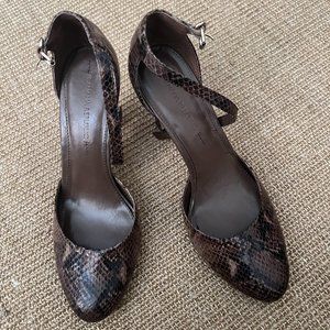 Banana Republic Faux Snakeskin “Julia” Ankle Strap Pump – Size 8 (NEW)